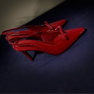 Cider Red Patent Leather Heels